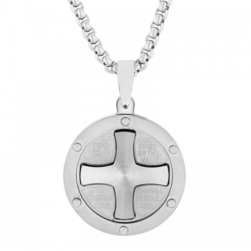 Stainless Steel Lord's Prayer Necklace