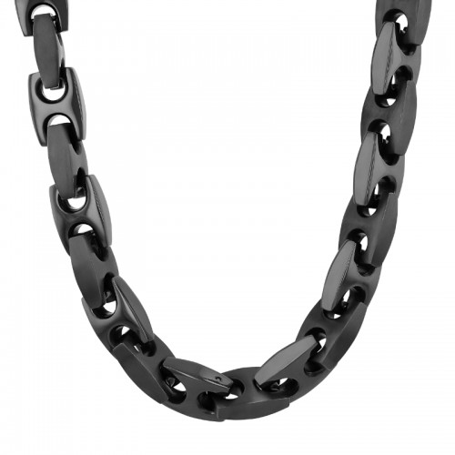 Stainless Steel Black Finish Link Chain