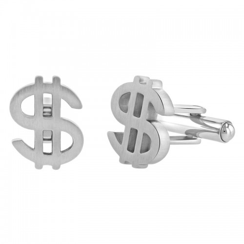 Stainless Steel Doallr Sign Cufflinks