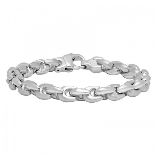 Men's Wishbone Link Stainless Steel Bracelet