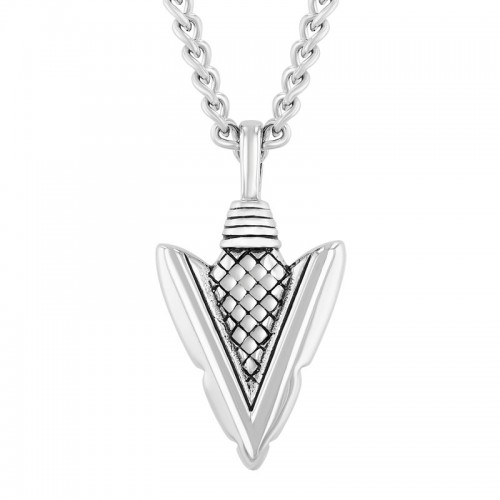 Stainless Steel Arrowhead Pendant