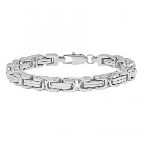 Byzantine Link Men's Stainless Steel Bracelet