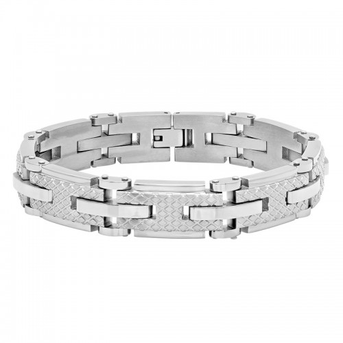 Stainless Steel Textured Bracelet
