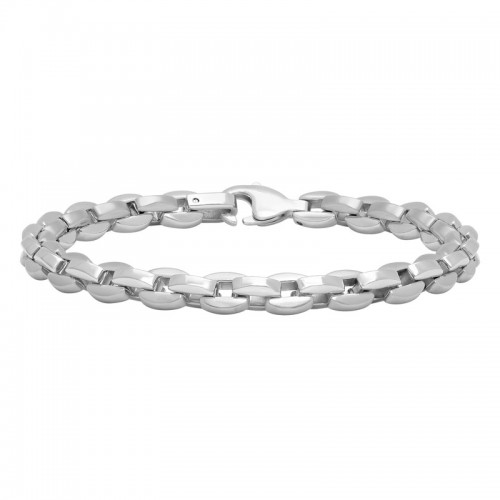 Oval Link Men's Stainless Steel Bracelet