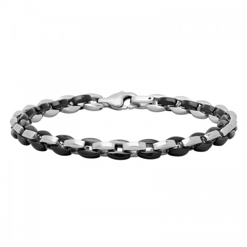 Oval Chain Link Men's Stainless Steel Bracelet