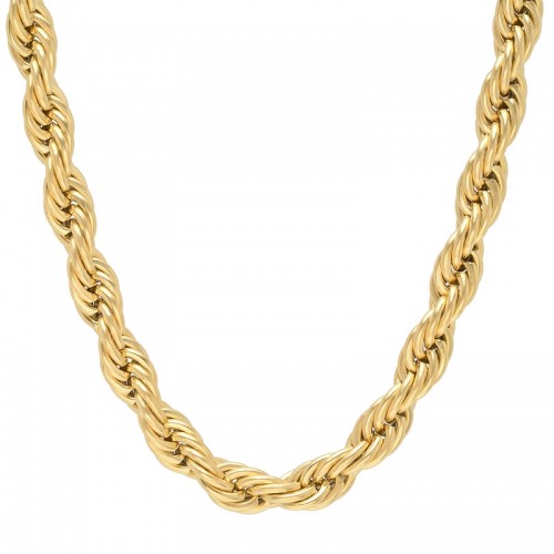 Men's Rope Link Stainless Steel Chain