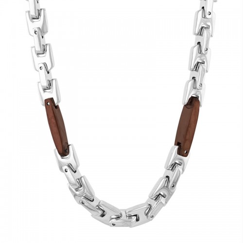 Brown Finish Men's Stainless Steel Chain